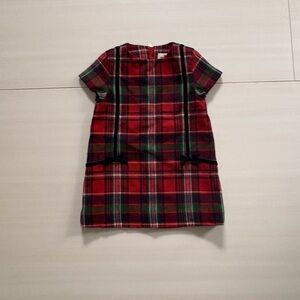 Vineyard Vines Tartan Dress with Bows and Zipper